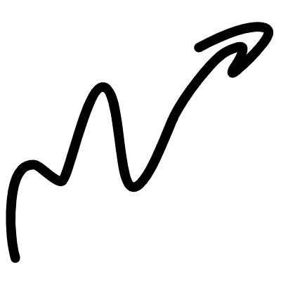 Wiggle Arrow Line 1 Element from Variable Scribbles Set
