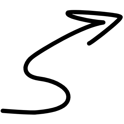Wiggle Arrow Line 3 Element from Variable Scribbles Set