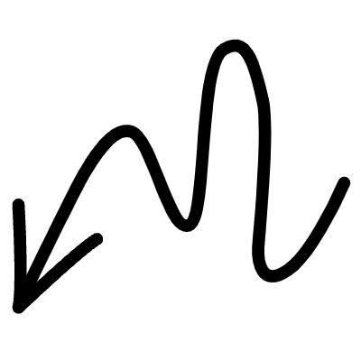 Wiggle Arrow Line 5 Element from Variable Scribbles Set