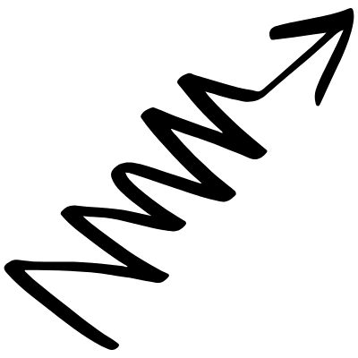 Zigzag Arrow Doodle 2 Element from Beveled Scribbles Set