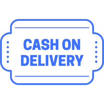 Cash On Delivery Ticket Element from Vector Badges Set