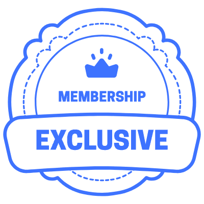 Exclusive Membership Crown Element from Vector Badges Set