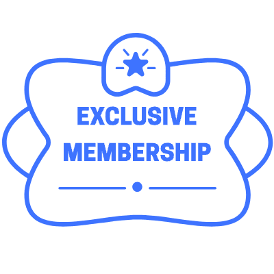 Exclusive Membership Star Element from Vector Badges Set
