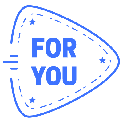 For You Star Triangle Element from Vector Badges Set