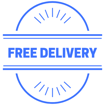 Free Delivery Oval Element from Vector Badges Set