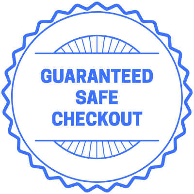 Guarantee Safe Checkout Circle Element from Vector Badges Set