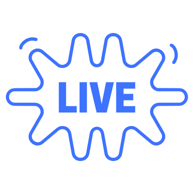 Live Splash Element from Vector Badges Set