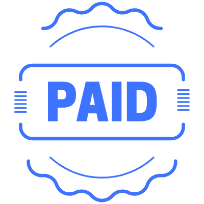 Paid Stamp Element from Vector Badges Set