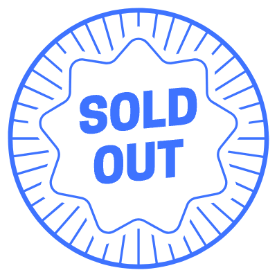Sold Out Circle Element from Vector Badges Set