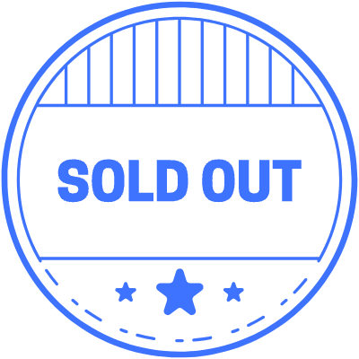 Sold Out Star Circle Element from Vector Badges Set