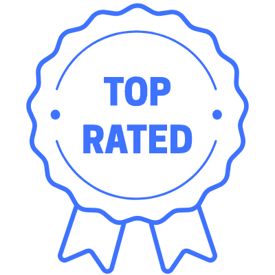 Top Rated Ribbon Element from Vector Badges Set