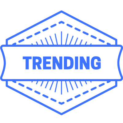 Trending Hexagon Element from Vector Badges Set