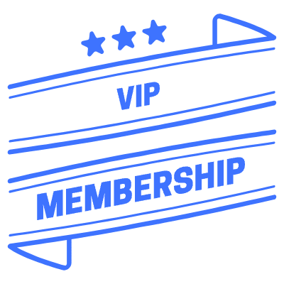 Vip Membershop Star Ribbon Element from Vector Badges Set
