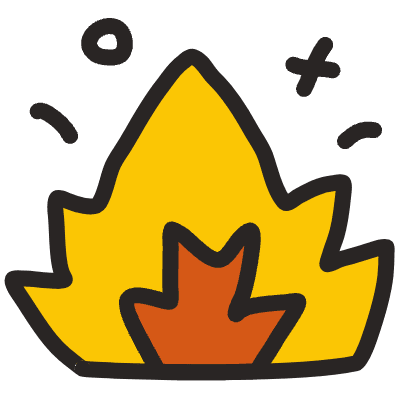 Bomb Explode 2 Element from Fun Stickers Set