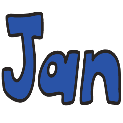 January Element from Fun Stickers Set