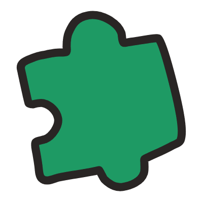 Puzzle Element from Fun Stickers Set