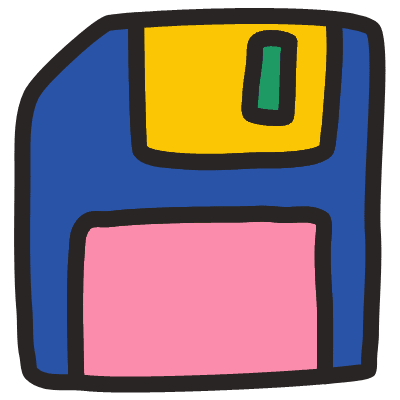 Save Disk Element from Fun Stickers Set