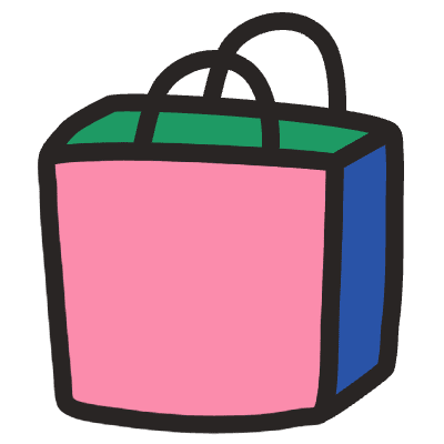 Shopping Bag Element from Fun Stickers Set