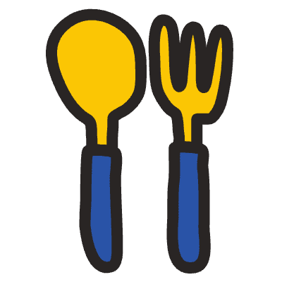 Spoon Folk Element from Fun Stickers Set