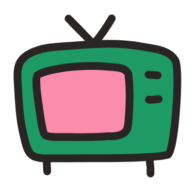 Television Element from Fun Stickers Set