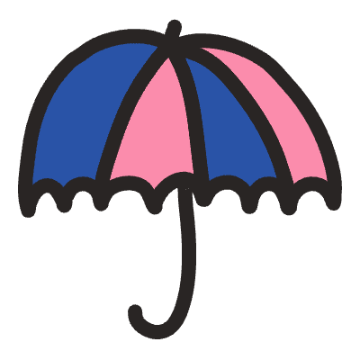 Umbrella Element from Fun Stickers Set
