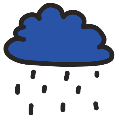 Weather Rain Element from Fun Stickers Set