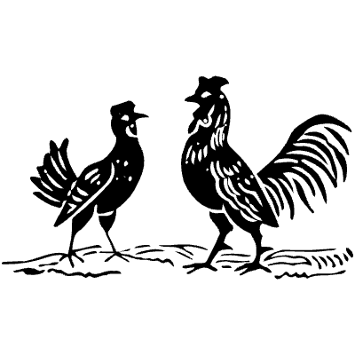 Chicken 4 Element from Vintage Illustrations Set