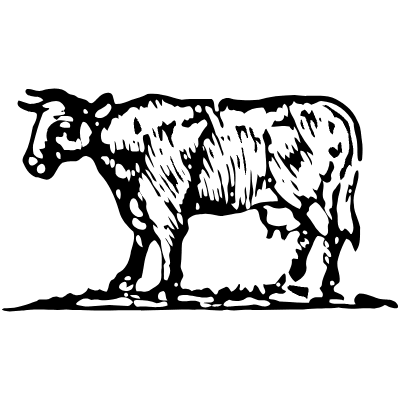 Cow 3 Element from Vintage Illustrations Set