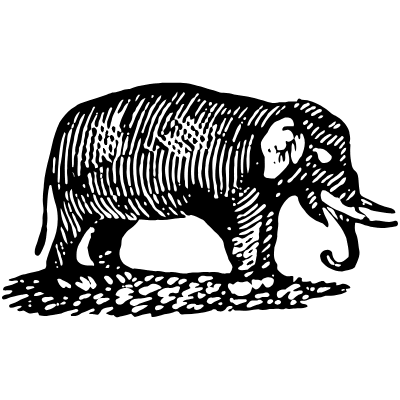 Elephant 1 Element from Vintage Illustrations Set