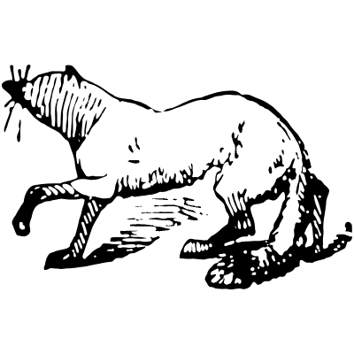 Fox 1 Element from Vintage Illustrations Set