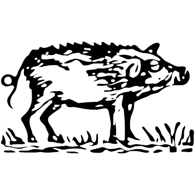 Pig 1 Element from Vintage Illustrations Set