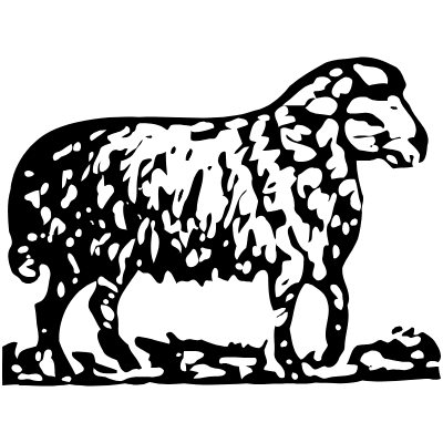 Sheep 1 Element from Vintage Illustrations Set