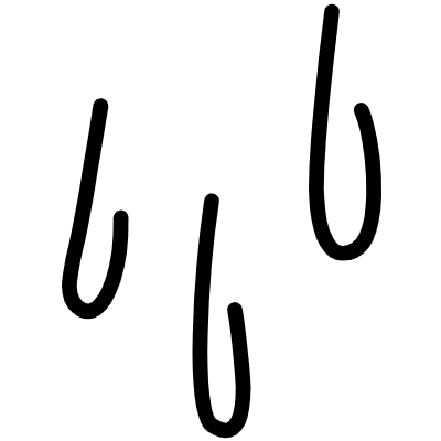 Drop Sweat Effect Line Element from Variable Scribbles Set