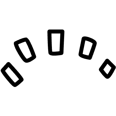 Poping Effect Rectangle Line Element from Variable Scribbles Set
