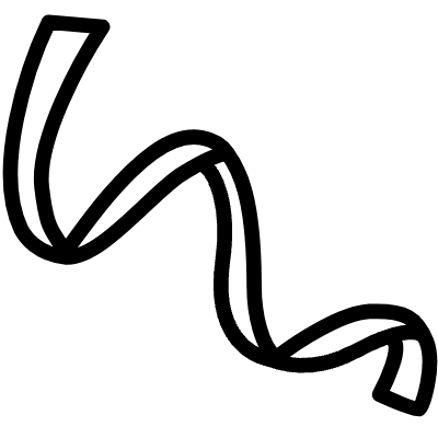 Ribbon Swirl Line 1 Element from Variable Scribbles Set