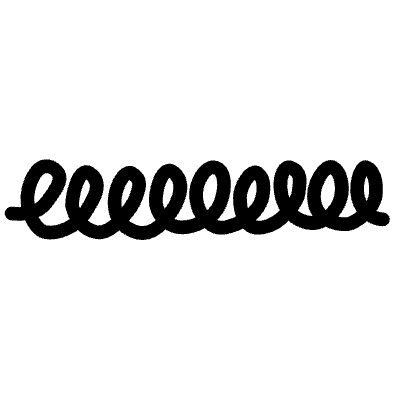 Spiral Doodle Line 1 Element from Variable Scribbles Set