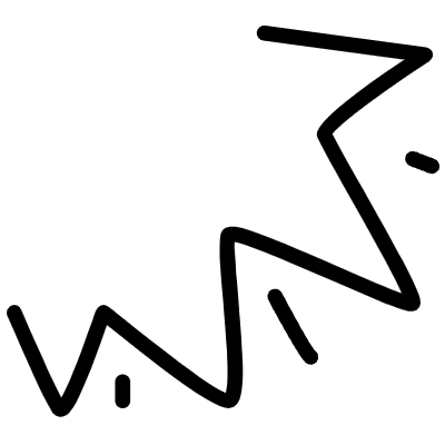 Wavy Effect Line Element from Variable Scribbles Set