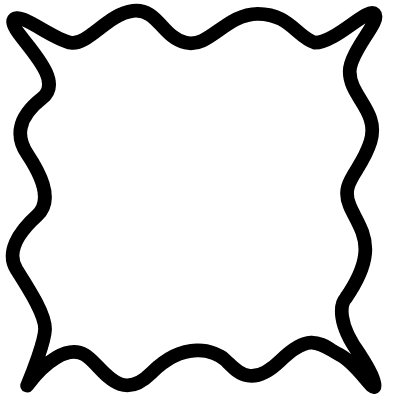Curvy Frame Line Element from Variable Scribbles Set