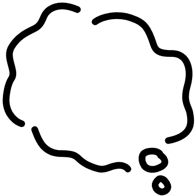 Thinking Bubble Line 2 Element from Variable Scribbles Set