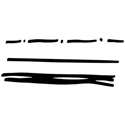 Highlight Line Underline Doodle 36 Element from Beveled Scribbles Set