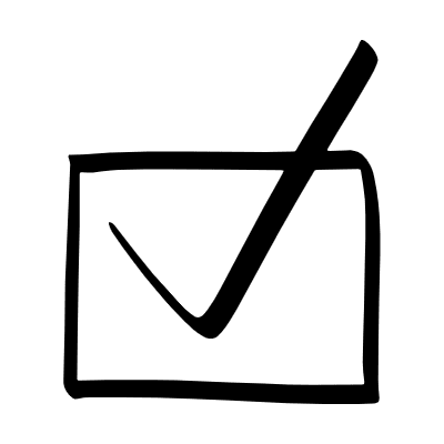 Check Box Validate Doodle Element from Beveled Scribbles Set