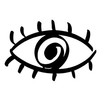 Eye View Doodle Element from Beveled Scribbles Set