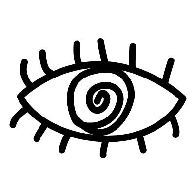 Eye View Line Element from Variable Scribbles Set
