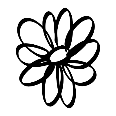 Flower Highlight Mark Doodle 2 Element from Beveled Scribbles Set