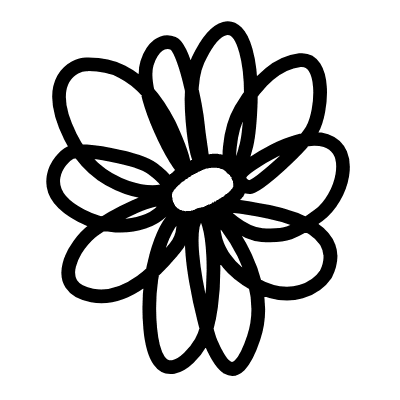 Flower Highlight Mark Line 2 Element from Variable Scribbles Set