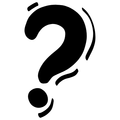 Question Mark Doodle Element from Beveled Scribbles Set