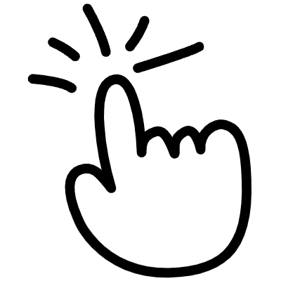 Touch Tap Hand Line Element from Variable Scribbles Set