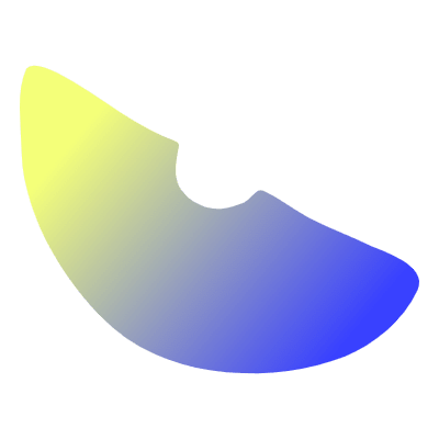 Organic Shape Abstract 27 Element from Gradient Shapes Set