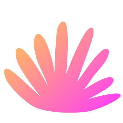Organic Shape Bush 2 Element from Gradient Shapes Set