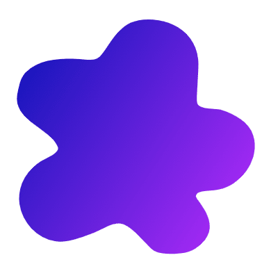 Organic Shape Flower 4 Element from Gradient Shapes Set